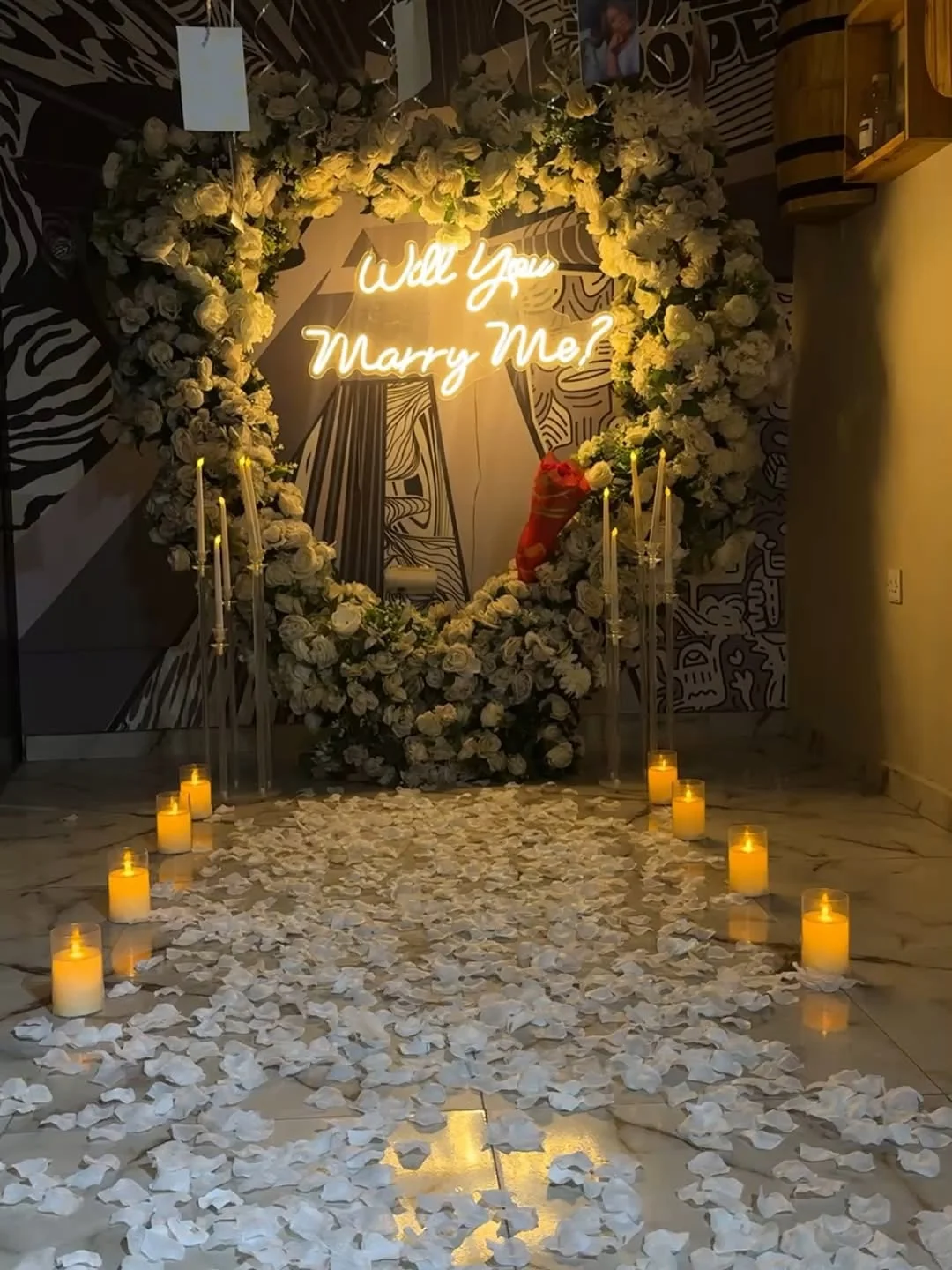 A proposal decor setup by Kennyscent